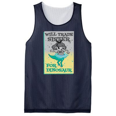 Will Trade Sister For Dinosaur Mesh Reversible Basketball Jersey Tank