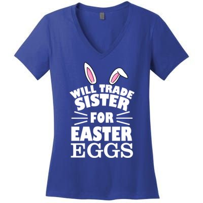 Will Trade Sister For Eggs Women's V-Neck T-Shirt
