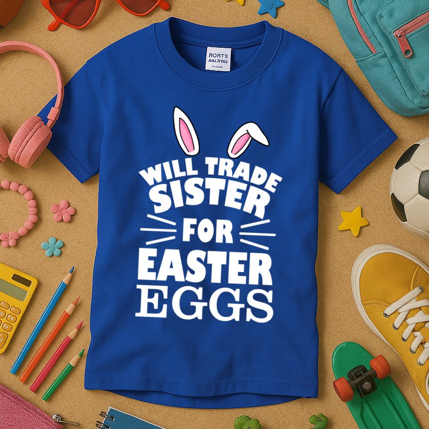 Will Trade Sister For Eggs Kids T-Shirt