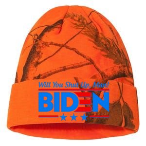 Will You Shut Up Man Biden 2020 Election Debate Quote Kati Licensed 12" Camo Beanie