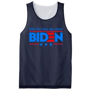 Will You Shut Up Man Biden 2020 Election Debate Quote Mesh Reversible Basketball Jersey Tank