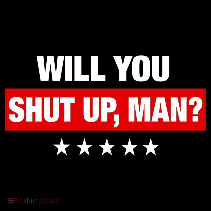 Will You Shut Up Man? Biden Quote Presidential Debate  Drawstring Bag