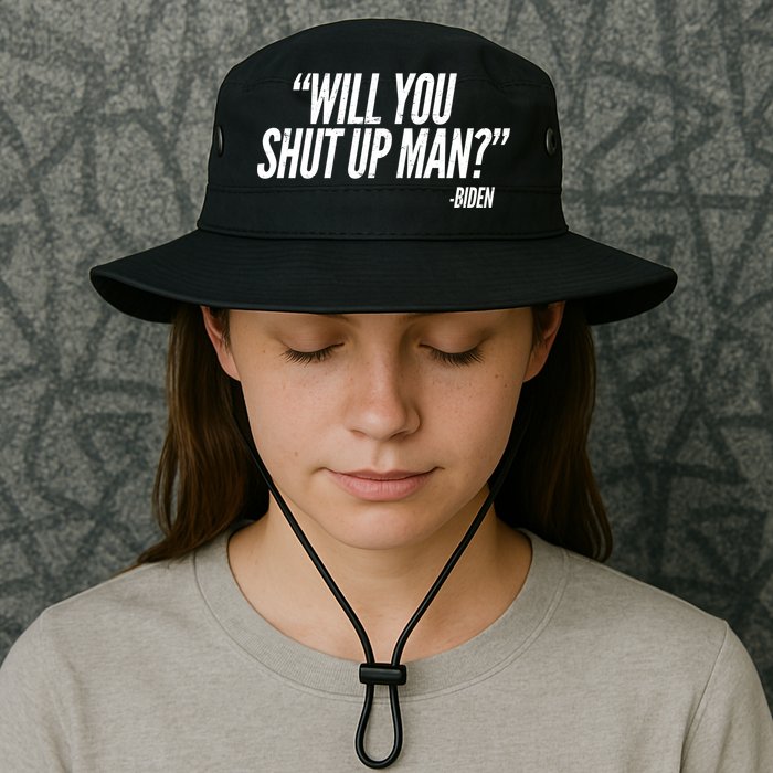 Will You Shut Up Man Biden Trump Debate Bucket Hat