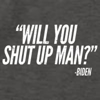 Will You Shut Up Man Biden Trump Debate Vector Backpack
