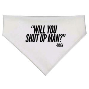 Will You Shut Up Man Biden Trump Debate USA-Made Doggie Bandana