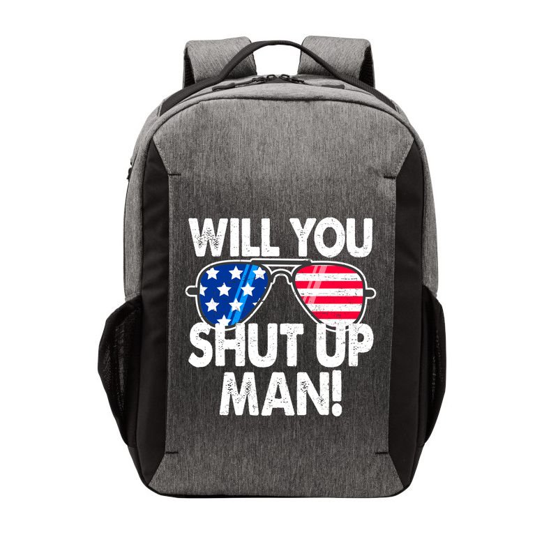 Will You Shut Up Man Biden Vs Trump Flag Sunglasses Vector Backpack