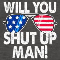 Will You Shut Up Man Biden Vs Trump Flag Sunglasses Vector Backpack