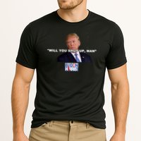 Will You Shut Up Man? Funny Anti Trump Cooling Performance Crew T-Shirt
