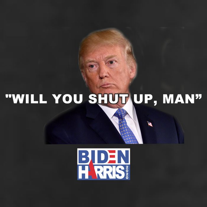 Will You Shut Up Man? Funny Anti Trump Adult Drive Performance Visor