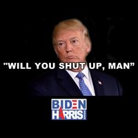 Will You Shut Up Man? Funny Anti Trump Baby Bodysuit