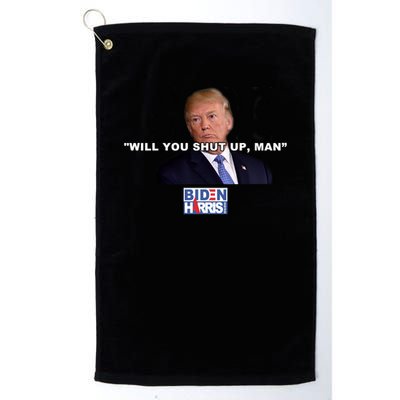 Will You Shut Up Man? Funny Anti Trump Golf Towel