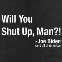 Will You Shut Up Man? Funny Biden Quote President Debate 11oz C Handle Ceramic Mug