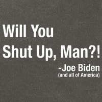 Will You Shut Up Man? Funny Biden Quote President Debate Cotton Canvas Backpack