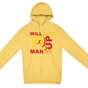 Will You Shut Up Man? Political Humor Premium Pullover Hoodie