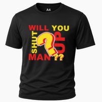Will You Shut Up Man? Political Humor Cooling Performance Crew T-Shirt