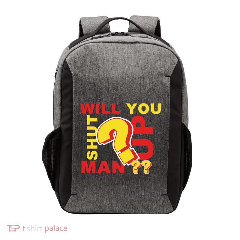 Will You Shut Up Man? Political Humor Vector Backpack