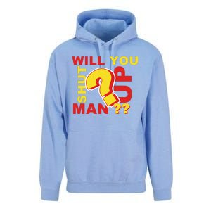 Will You Shut Up Man? Political Humor Unisex Surf Hoodie