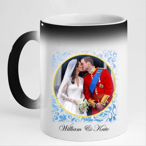 William & Kate Royal Wedding Photo 11oz Black Color Changing Mug