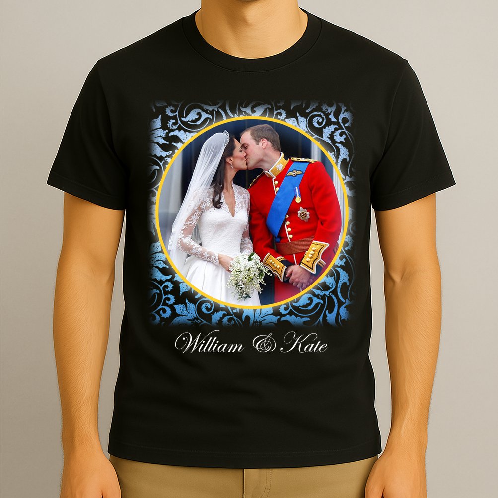 William & Kate Royal Wedding Photo T-Shirt