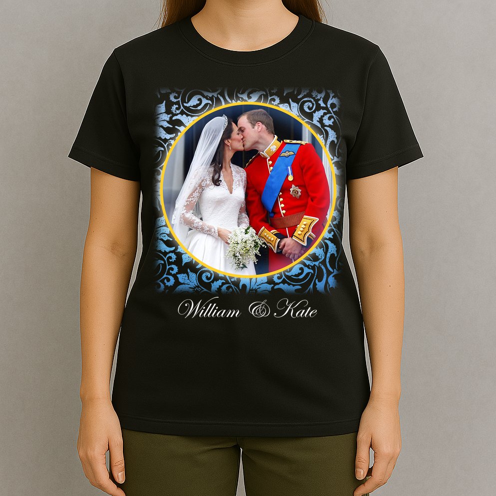 William & Kate Royal Wedding Photo T-Shirt