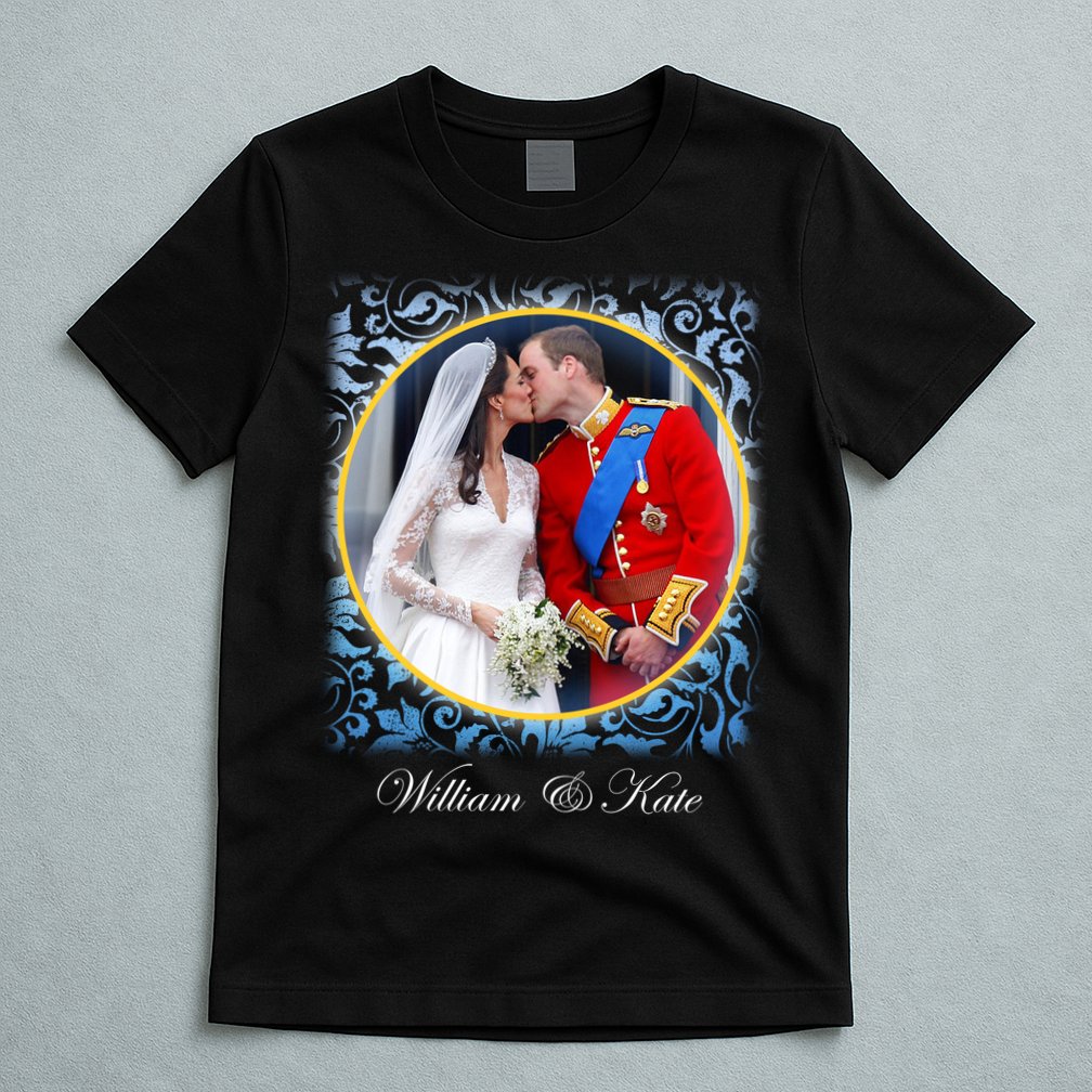 William & Kate Royal Wedding Photo T-Shirt