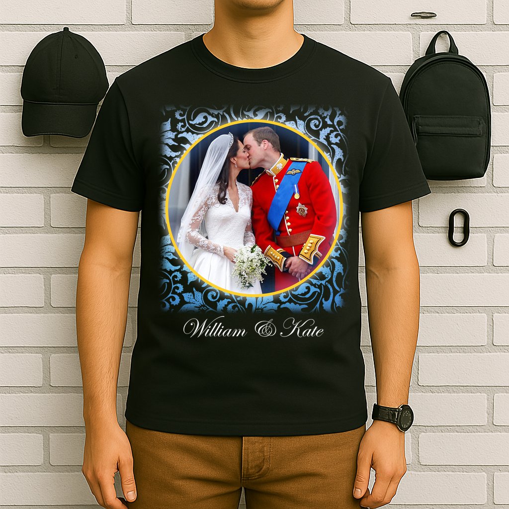 William & Kate Royal Wedding Photo T-Shirt