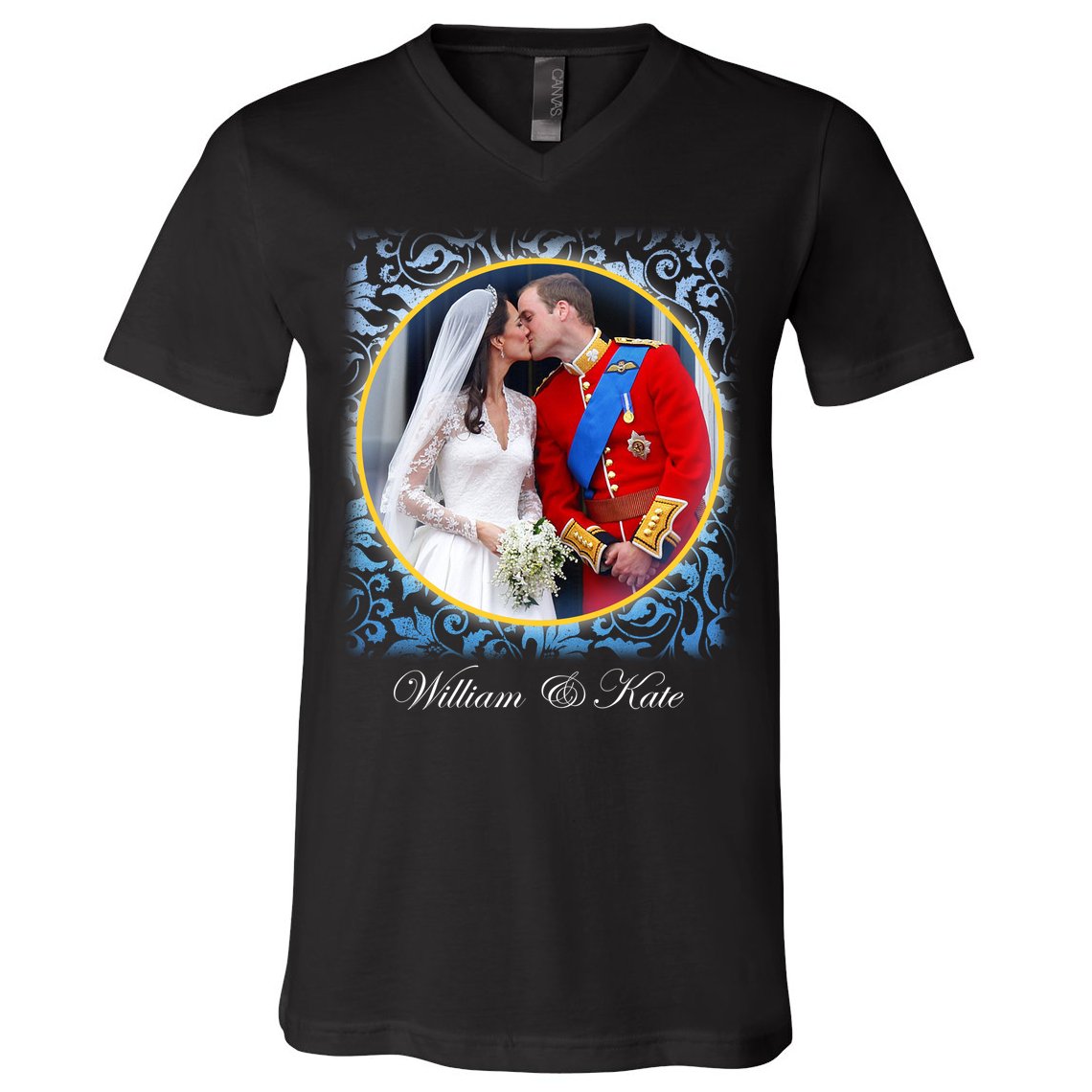 William & Kate Royal Wedding Photo V-Neck T-Shirt
