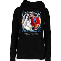 William & Kate Royal Wedding Photo Womens Funnel Neck Pullover Hood