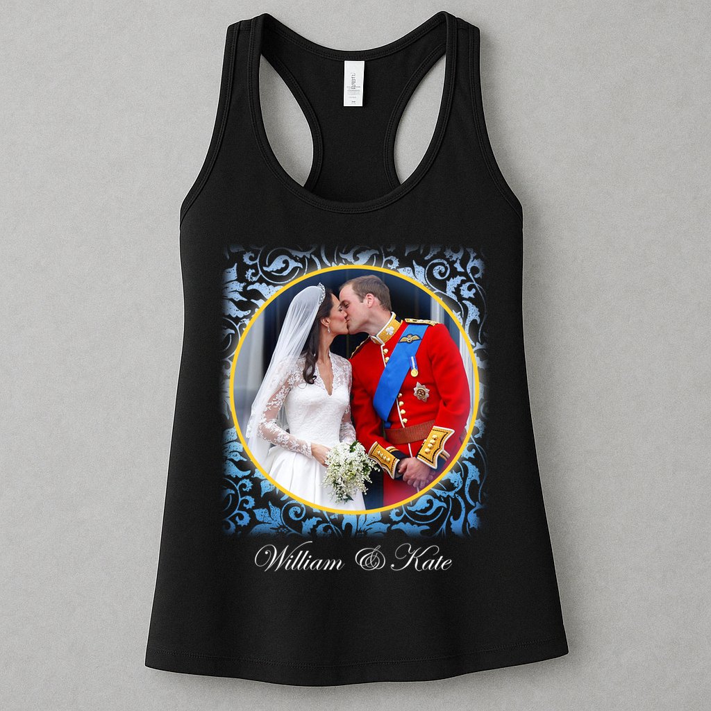 William & Kate Royal Wedding Photo Womens Tank Top