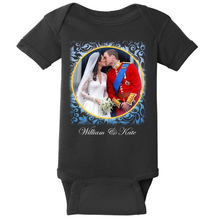 William & Kate Royal Wedding Photo Baby Bodysuit