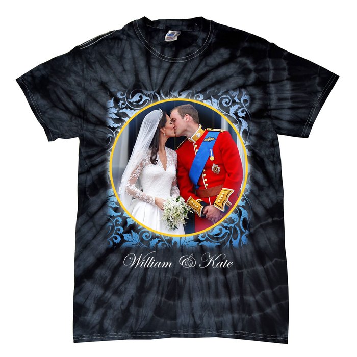William & Kate Royal Wedding Photo Tie-Dye T-Shirt
