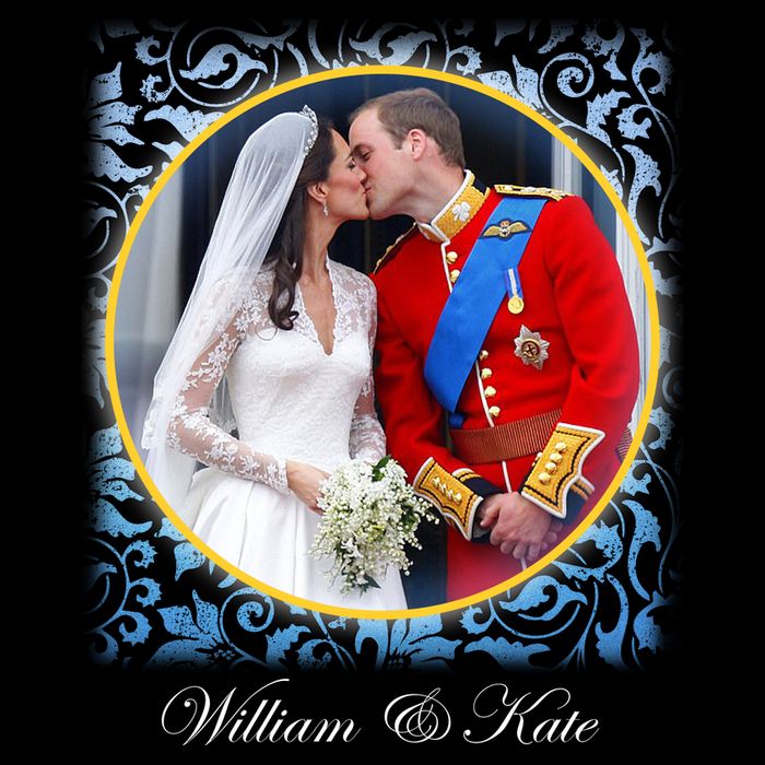 William & Kate Royal Wedding Photo Tie-Dye T-Shirt