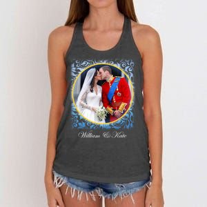 William & Kate Royal Wedding Photo Women's Knotted Racerback Tank