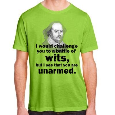 William Shakespeare Wits Quote Adult ChromaSoft Performance T-Shirt