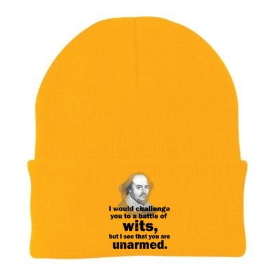 William Shakespeare Wits Quote Knit Cap Winter Beanie