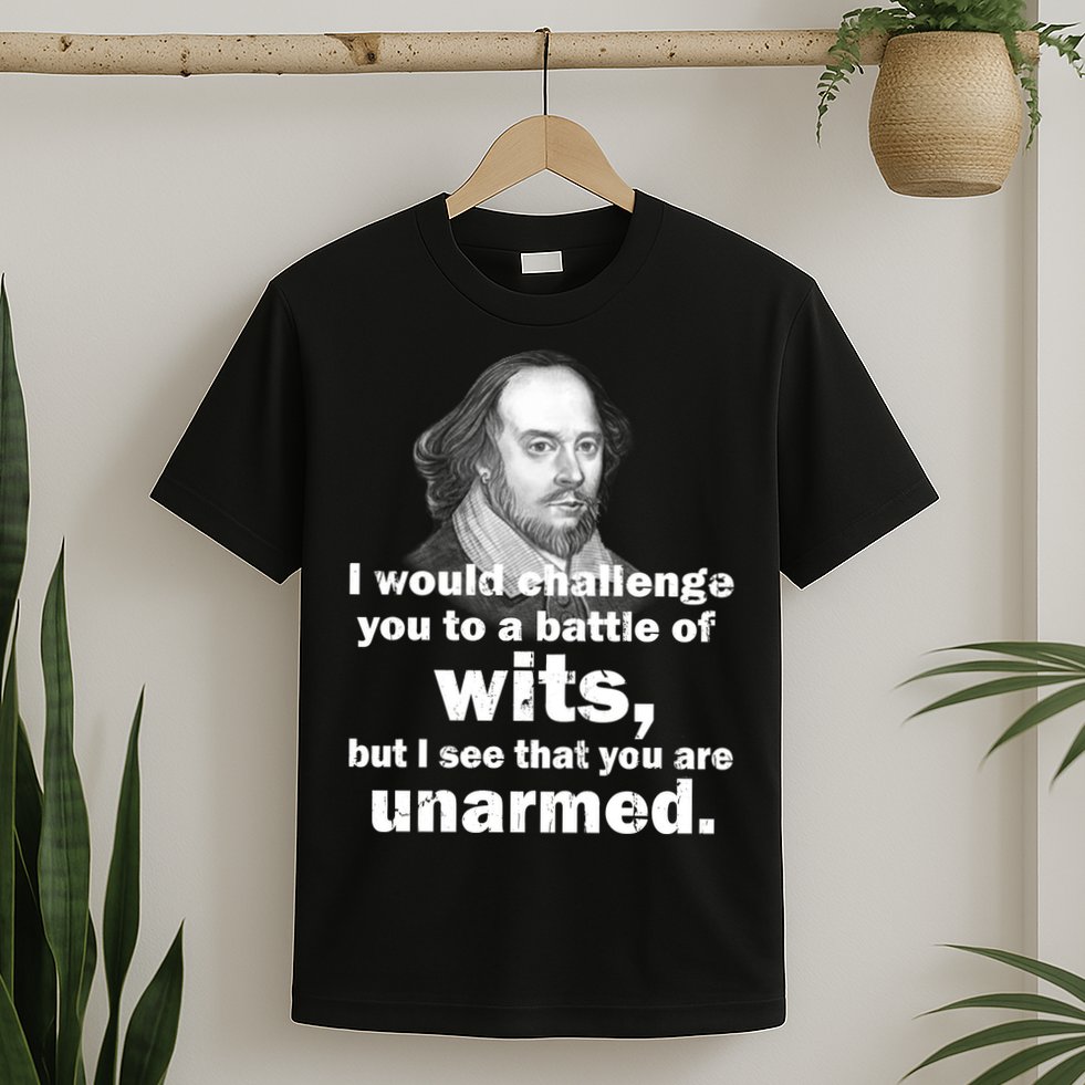 William Shakespeare Wits Quote T-Shirt