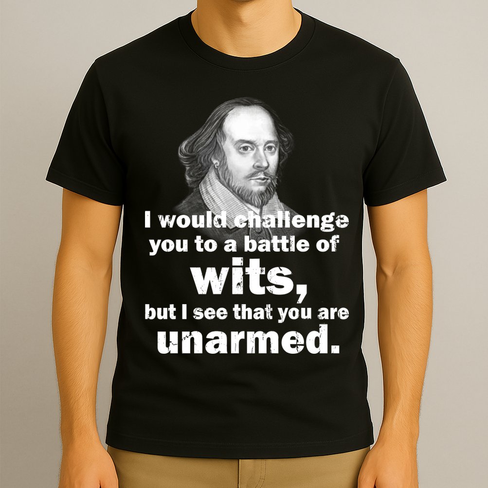 William Shakespeare Wits Quote T-Shirt