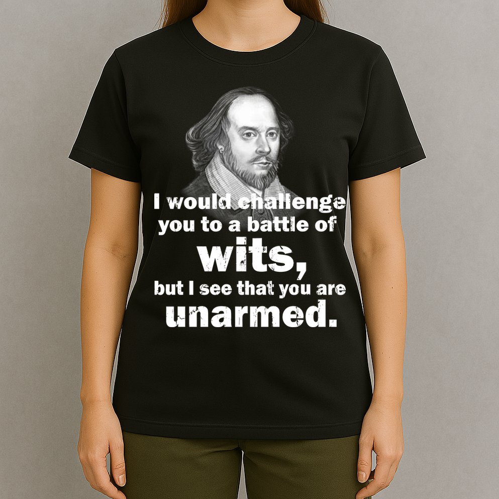 William Shakespeare Wits Quote T-Shirt