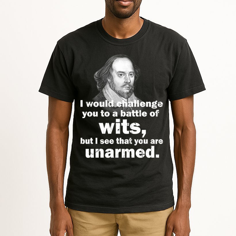 William Shakespeare Wits Quote Tall T-Shirt