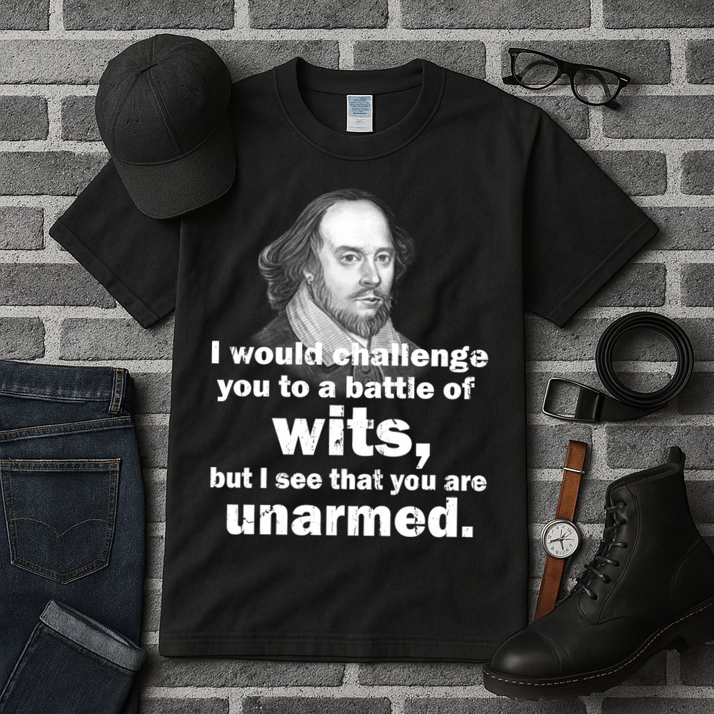 William Shakespeare Wits Quote Tall T-Shirt