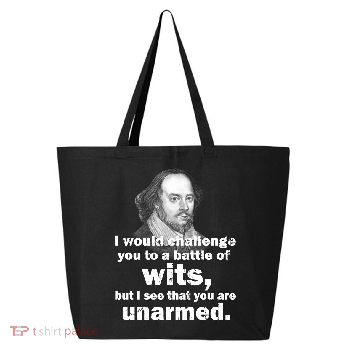 William Shakespeare Wits Quote 25L Jumbo Tote