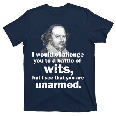 William Shakespeare Wits Quote T-Shirt