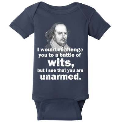 William Shakespeare Wits Quote Baby Bodysuit