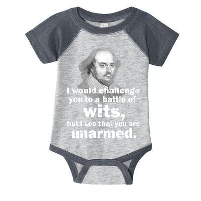 William Shakespeare Wits Quote Infant Baby Jersey Bodysuit