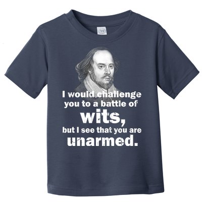 William Shakespeare Wits Quote Toddler T-Shirt