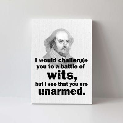 William Shakespeare Wits Quote Canvas