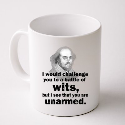 William Shakespeare Wits Quote Coffee Mug