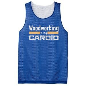 Woodworking Is My Cardio Woodworker Carpenter Mesh Reversible Basketball Jersey Tank