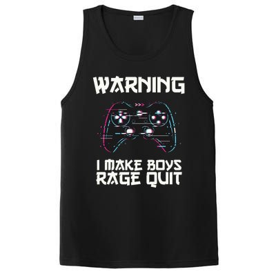 Warning I Make Rage Quit Funny Gamer Cool Gift PosiCharge Competitor Tank