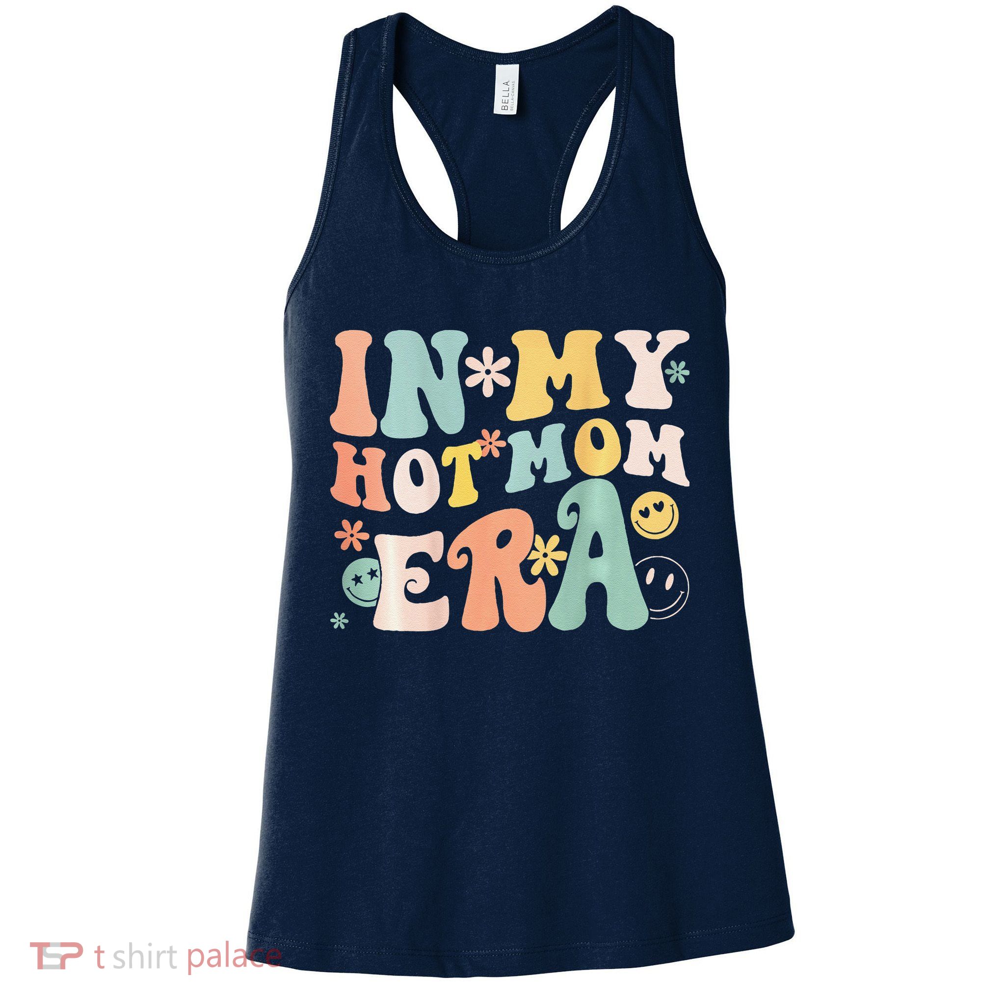 Women In My Hot Mom Era Lover Groovy Retro Mom MotherS Day Womens Tank Top
